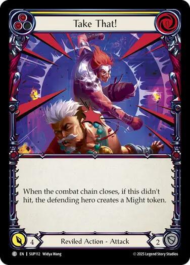 Take That! (Yellow) - SUP112 - Rainbow Foil