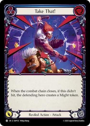 Take That! (Blue) - SUP113 - Rainbow Foil