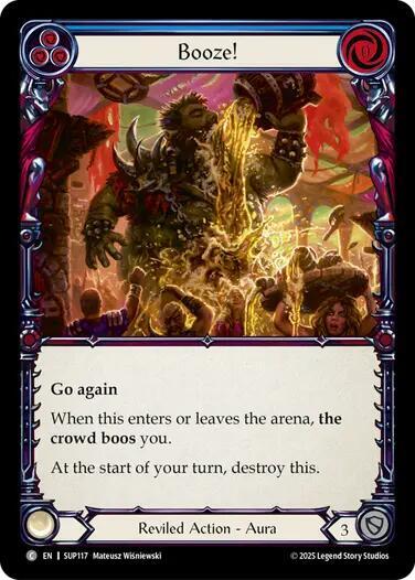 Booze! (Blue) - SUP117 - Rainbow Foil