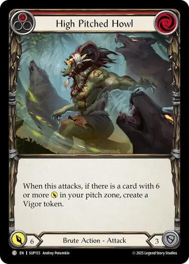 High Pitched Howl (Red) - SUP155 - Rainbow Foil