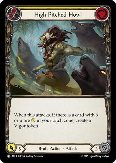 High Pitched Howl (Yellow) - SUP156 - Rainbow Foil