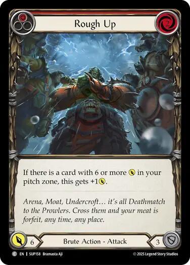 Rough Up (Red) - SUP158 - Rainbow Foil