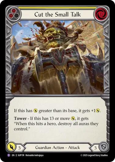 Cut the Small Talk (Super Rare) - SUP174 - Rainbow Foil