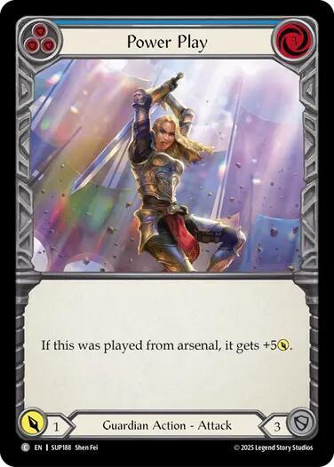 Power Play (Blue) - SUP188 - Rainbow Foil
