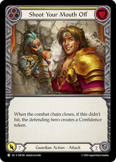 Shoot Your Mouth Off (Yellow) - SUP190 - Rainbow Foil