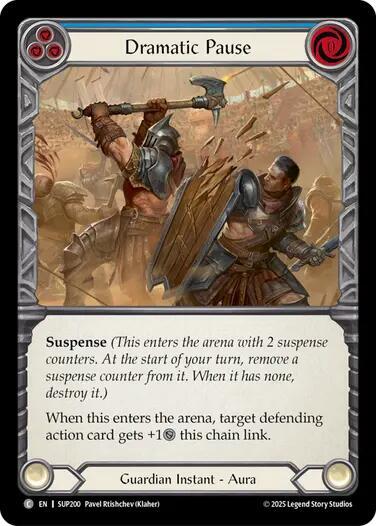 Dramatic Pause (Blue) - SUP200 - Rainbow Foil