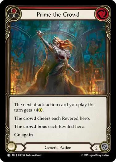 Prime the Crowd (Red) - SUP236 - Rainbow Foil