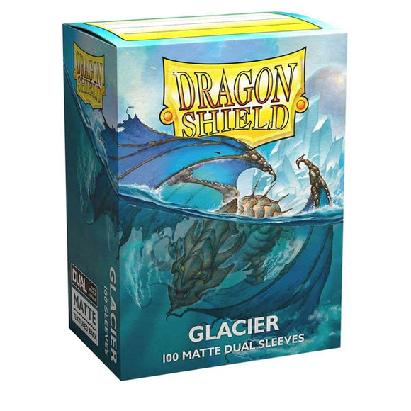 AT-15031 - Dragon Shield: Standard Size - Dual Matte Sleeves - Glacier (100) (Sealed)