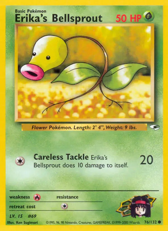 Erika's Bellsprout (Common) - 076/132 -  Unlimited