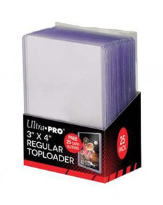 Ultra Pro: 3" X 4" Clear Regular Toploader with Card Sleeves (25ct) (Sealed)