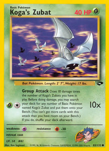 Koga's Zubat (Common) - 083/132 - Unlimited