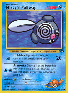 Misty's Poliwag (Common) - 089/132 -  Unlimited