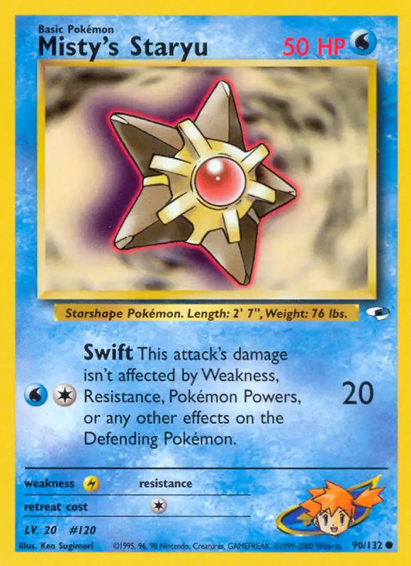 Misty's Staryu (Common) - 090/132 - Unlimited