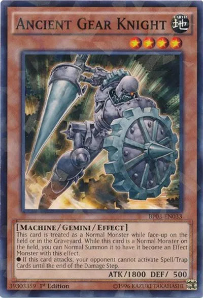 Ancient Gear Knight (Shatterfoil Rare) - BP03-EN033