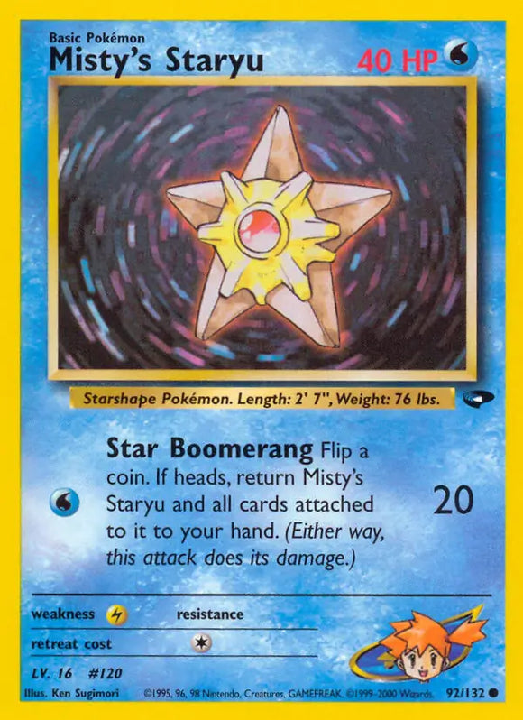 Misty's Staryu (Common) - 092/132 - Unlimited