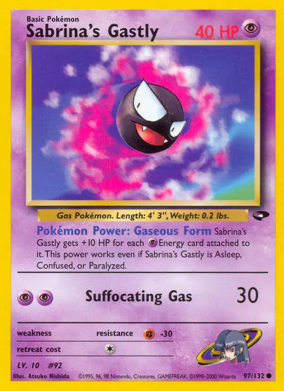 Sabrina's Gastly (Common) - 97/132 -  Unlimited