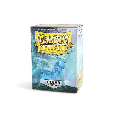 Dragon Shield: Matte Sleeves - Clear (100) (Sealed)