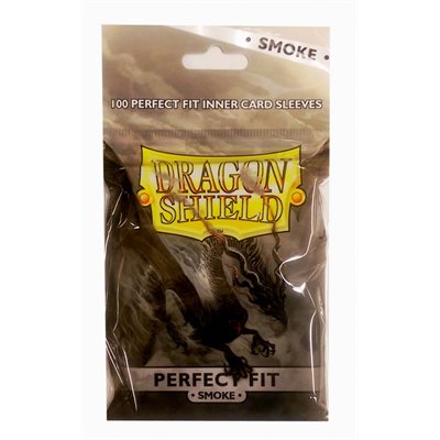 Dragon Shield: Toploading Perfect Fit Sleeves - Smoke (100) (Sealed)