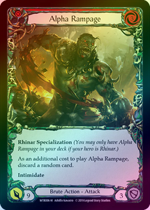 Alpha Rampage (Rainbow Foil Majestic) - WTR006 - Unlimited