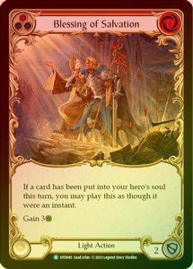 Blessing of Salvation (Red) - DTD085 - Rainbow Foil