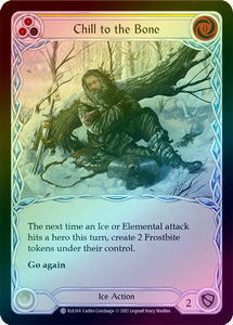 Chill to the Bone (Yellow) (Rainbow Foil Common) - ELE164 - 1st Edition