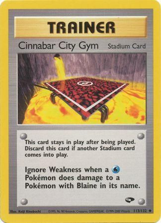 Cinnabar City Gym (Uncommon) - 113/132 - Unlimited