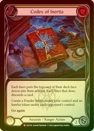 Codex of Inertia (Rainbow Foil Majestic) - OUT161 - Unlimited