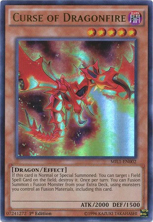 Curse of Dragonfire (Ultra Rare) - MIL1-EN002 - 1st Edition