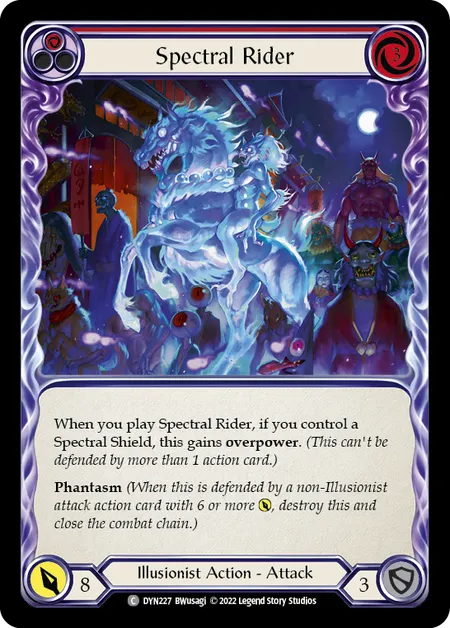 Spectral Rider (Red) - DYN227 - Rainbow Foil