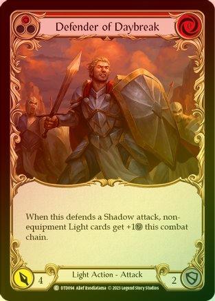 Defender of Daybreak (Red) - DTD094 - Rainbow Foil