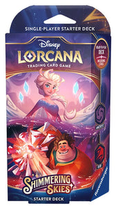 Disney Lorcana: Shimmering Skies - Starter Deck (Amethyst and Ruby) (Sealed)