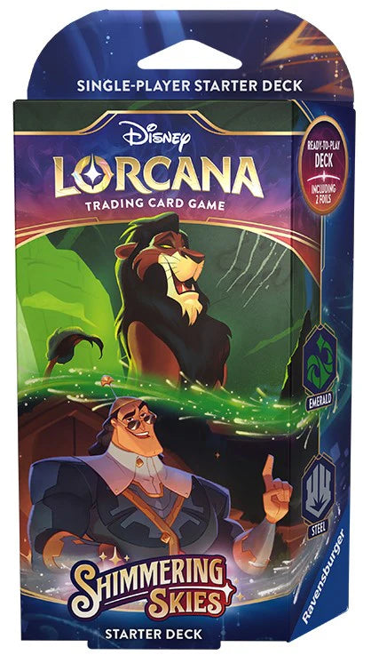 Disney Lorcana: Shimmering Skies - Starter Deck (Emerald and Steel) (Sealed)