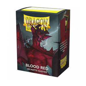 Dragon Shield: Matte Sleeves - Blood Red (100) (Sealed)