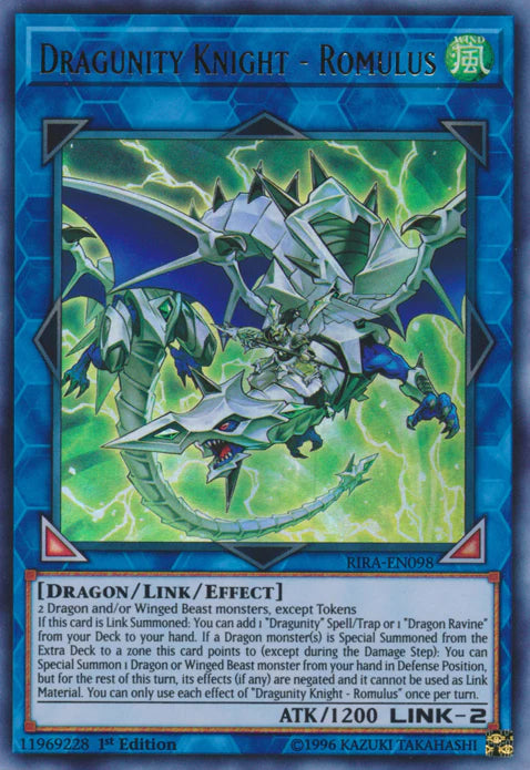 Dragunity Knight - Romulus (Ultra Rare) - RIRA-EN098 - 1st Edition