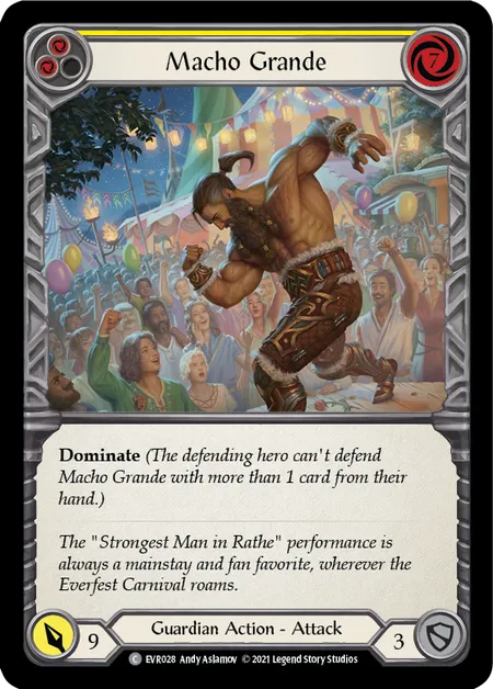 Macho Grande (Yellow) - EVR028 - Rainbow Foil