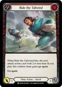 Ride the Tailwind (Red) - EVR044 - Rainbow Foil