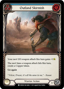 Outland Skirmish (Blue) - EVR068 - Rainbow Foil