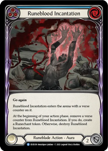 Runeblood Incantation (Blue) - EVR109 - Rainbow Foil