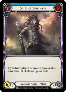 Shrill of Skullform (Blue) - EVR118 - Rainbow Foil