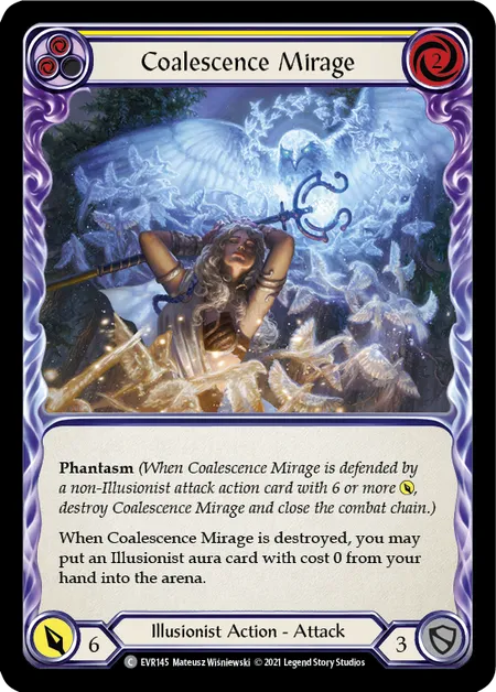 Coalescence Mirage (Yellow) - EVR145 - Rainbow Foil