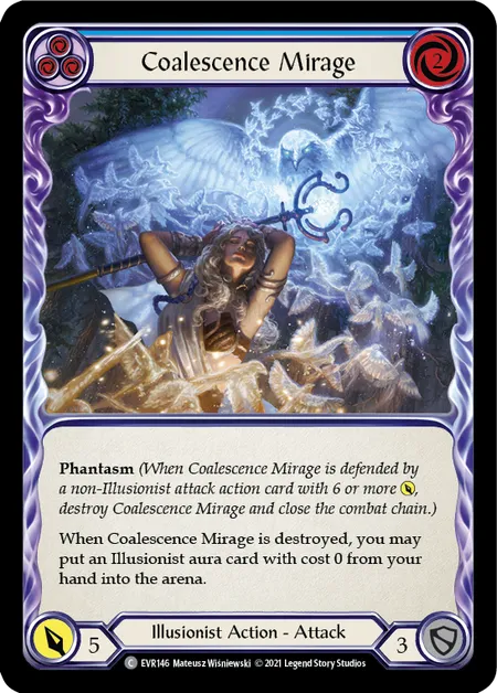 Coalescence Mirage (Blue) - EVR146 - Rainbow Foil