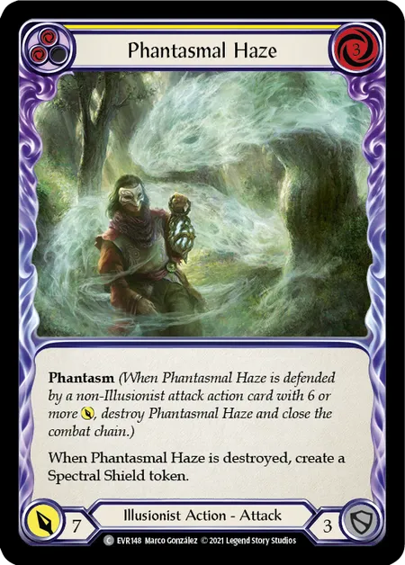 Phantasmal Haze (Yellow) - EVR148 - Rainbow Foil