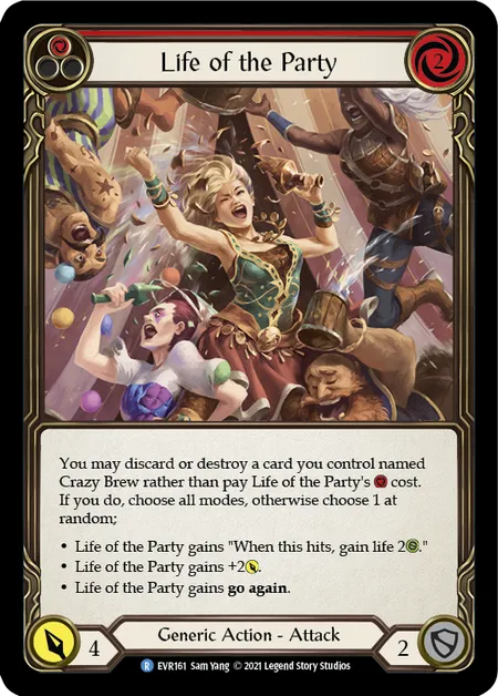 Life of the Party (Red) - EVR161 - Rainbow Foil