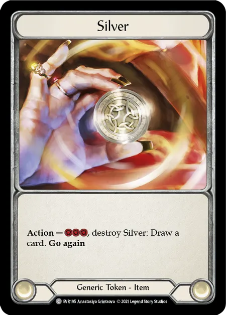 Silver (Common) - EVR195 - Rainbow Foil