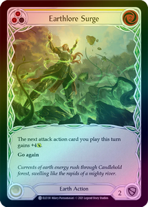 Earthlore Surge (Yellow) (Rainbow Foil Common) - ELE138 - 1st Edition