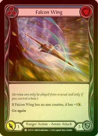 Falcon Wing (Blue) - OUT117 - Rainbow Foil