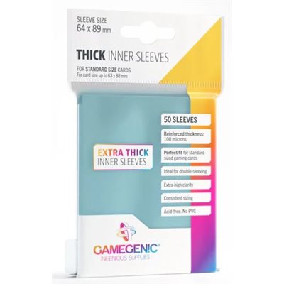 Gamegenic: Matte Standard Thick Inner Sleeves (50) (Sealed)