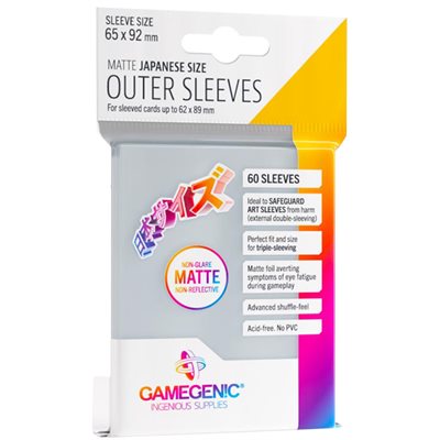 Gamegenic: Matte Outer Sleeves Japanese Size (60) (Sealed)