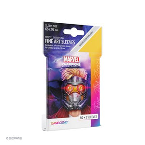 Gamegenic Sleeves: Marvel Champions Fine Art: Star-Lord (50) (Sealed)