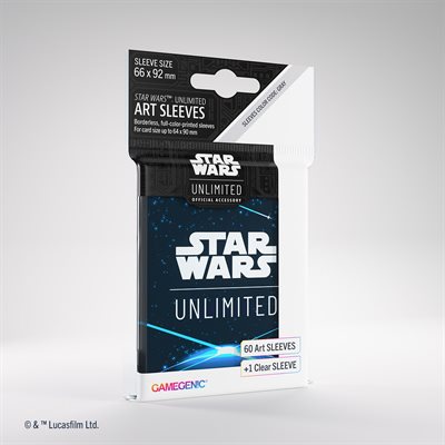 Gamegenic Sleeves: Star Wars Unlimited Art Sleeves: Space Blue (60) (Sealed)